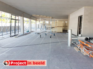 PrimaCover_Defend nieuwe zichtbetonvloer hoofdkantoor Utrecht ultrastevige viltplaten 80x120cm palletformaat
